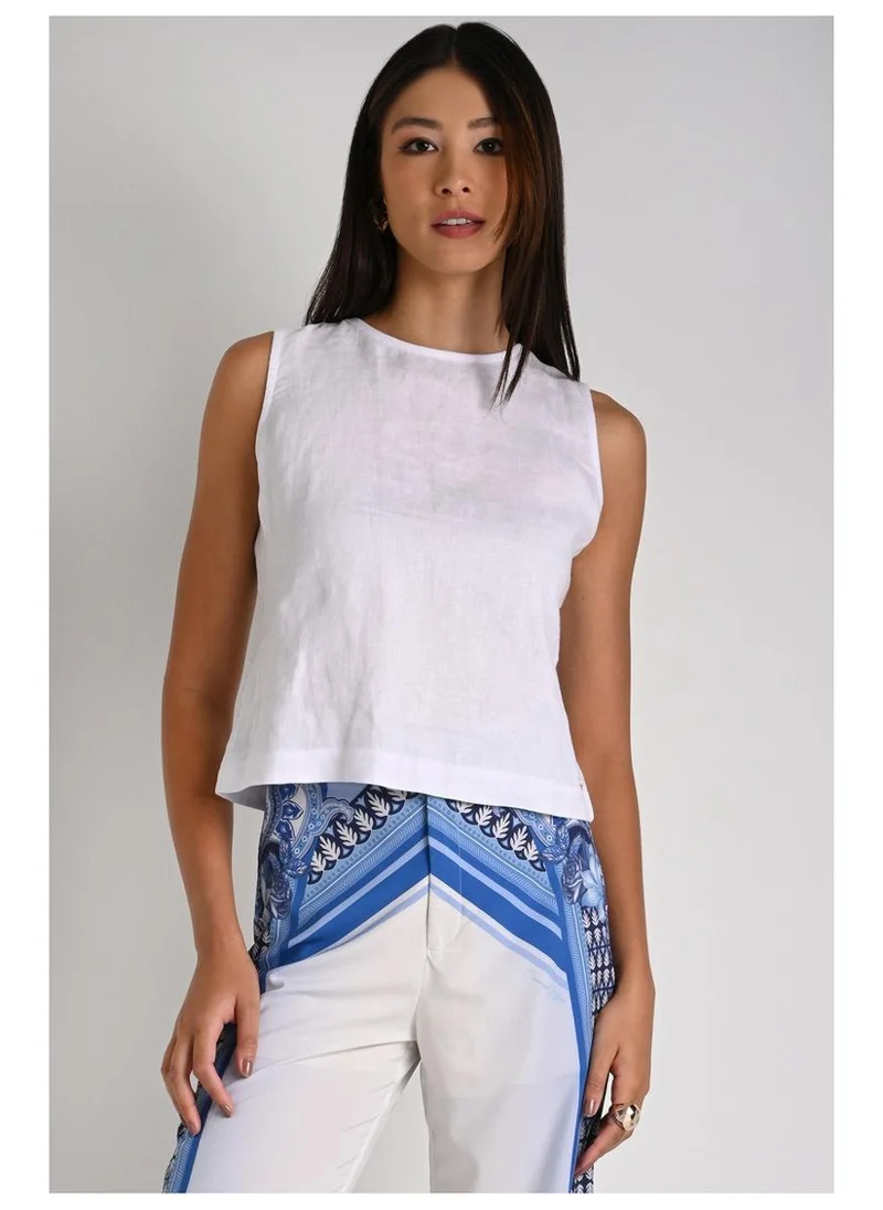 Carmen Steffens  Blouse with Distinctive Back Cutouts for Women | Best Price UAE