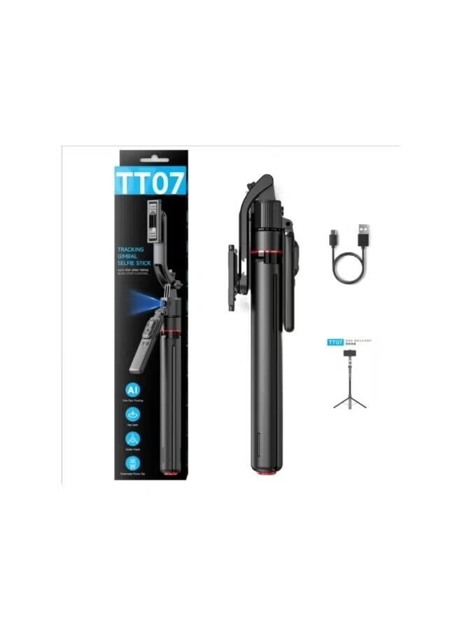 CiYatt AI Face Tracking Gimbal Tripod TT07 – Smart Auto-Tracking Phone Stand for Video, Live Streaming, Vlogging, Selfies, and Hands-Free Recording with Smooth Rotation - Image 1