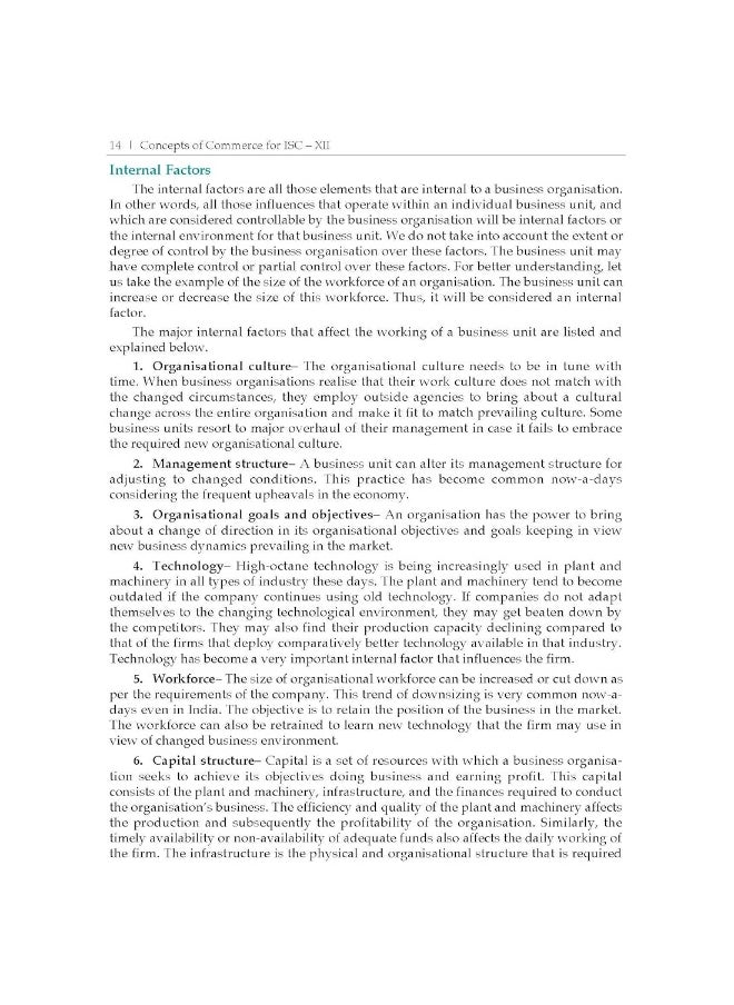 Concepts of Commerce: Textbook for ISC Class 12