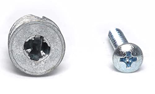 CONFAST Zinc Self-Drilling Metal Drywall Anchors Kit with Screws, 200 Pieces (100 Anchors + 100 Pcs 1" Screws), #8 Wall Anchors for Drywall, Sheetrock, and Hollow-Wall Installation - Image 3