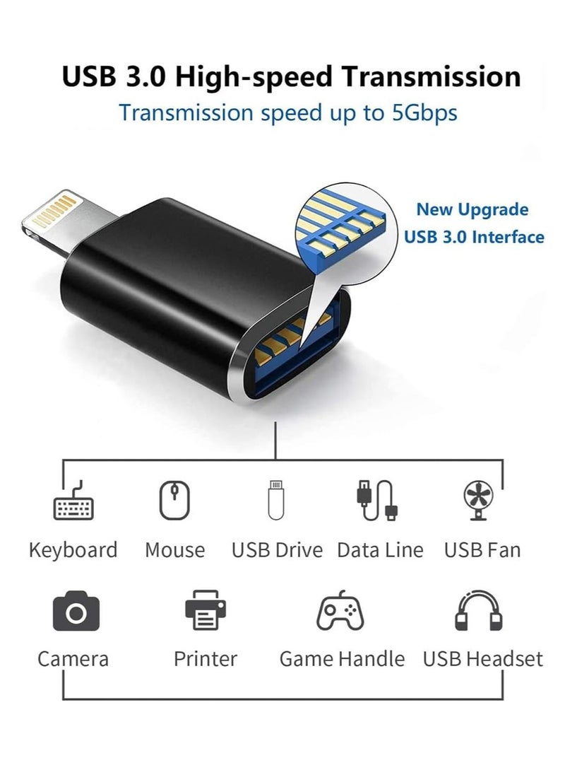 RATSAW - Lightning Male to USB3.0 Female Adapter OTG Cable Portable USB Camera Adapter OTG Data Sync Cable for with iPhon iPd USB Flash Drive Card Reader Camera Mouse MIDI Keyboard - Image 1