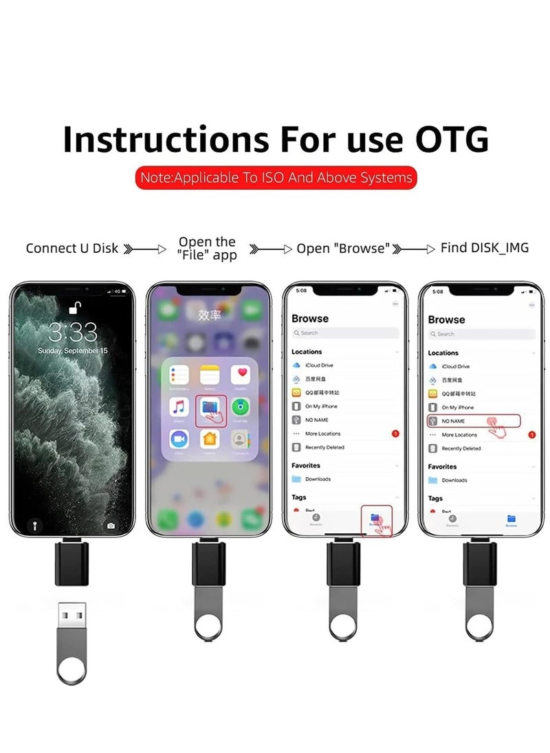 RATSAW - Lightning Male to USB3.0 Female Adapter OTG Cable Portable USB Camera Adapter OTG Data Sync Cable for with iPhon iPd USB Flash Drive Card Reader Camera Mouse MIDI Keyboard - Image 1