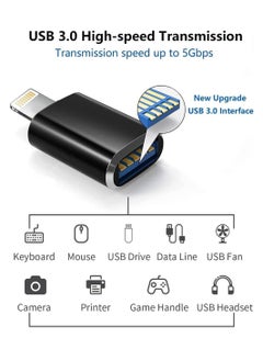RATSAW Lightning Male to USB3.0 Female Adapter OTG Cable Portable USB Camera Adapter OTG Data Sync Cable for with iPhon iPd USB Flash Drive Card Reader Camera Mouse MIDI Keyboard  - Image 5