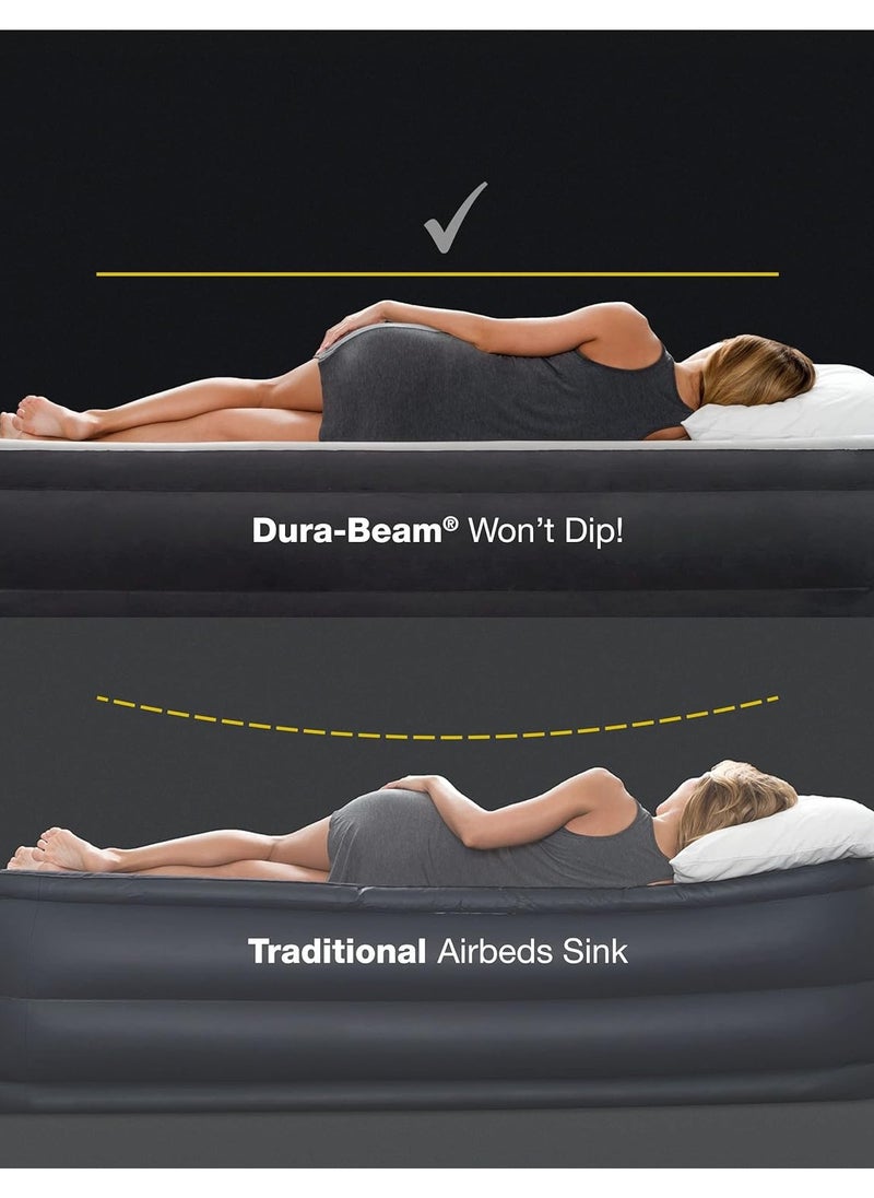 Twin Dura Beam Prestige Fiber Tech Inflatable Mattress- 137 x 191 x 25 cm