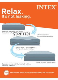 INTEX Twin Dura Beam Prestige Fiber Tech Inflatable Mattress- 137 x 191 x 25 cm  - Image 5