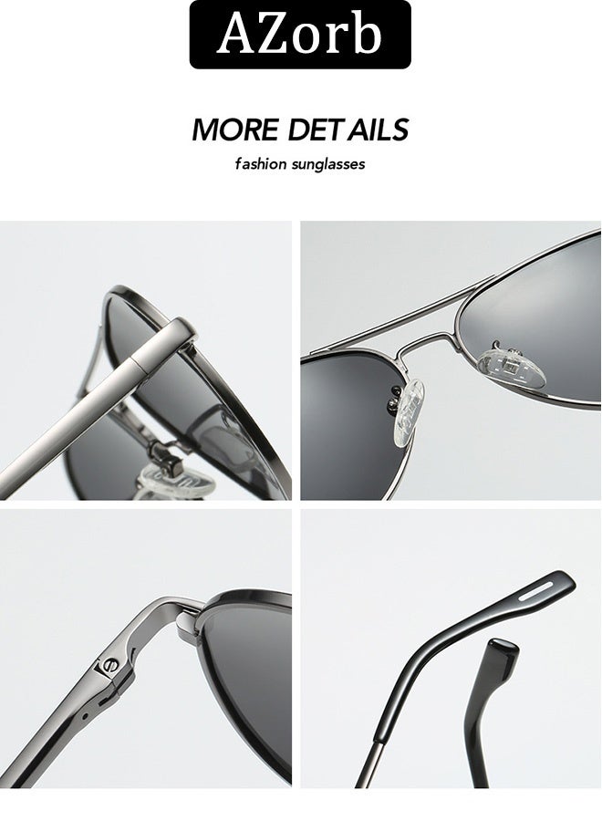 AZorb Polarised Aviator Kids Sunglasses for Boys Girls - Metal Frame Spring hinge Childrens Trendy Sun Glasses with UV400 Protection - Image 4