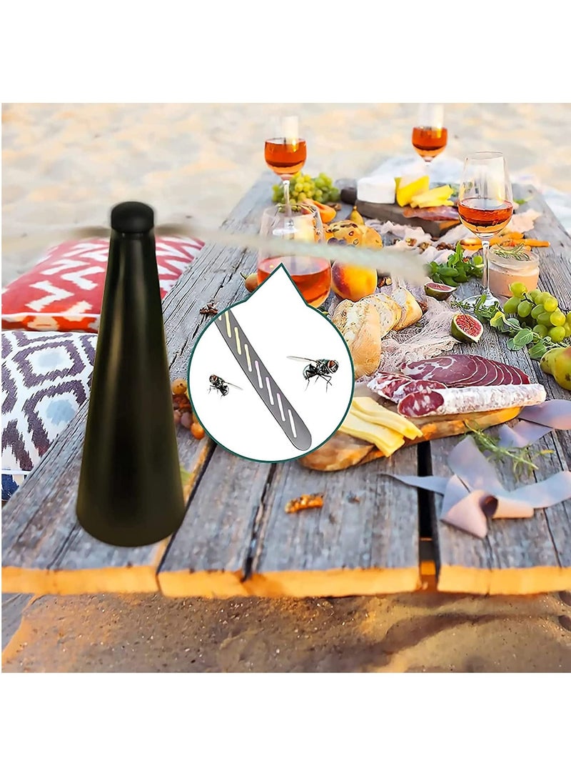 KASTWAVE Fly Fans for Tables Fly Repellent for Outdoor Bug Fan Fly Repellent Fan and Bugs Fly for Indoor Fly Insect Traps Fan Keep Flies and Bugs Table Patio Bug Fly Deterrent (2PCS)  - Image 3
