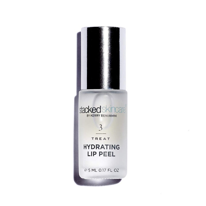 StackedSkincare Hydrating Lip Peel - No Rinse Lip Exfoliator & Moisturizer for Dry, Cracked Lips - Vegan Lip Treatment with AHA & Glycolic Acid - Lip Serum & Primer for Smoother, Softer Lips, 0.17 fl oz - Image 1