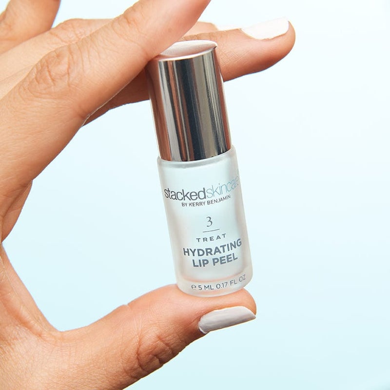 StackedSkincare Hydrating Lip Peel - No Rinse Lip Exfoliator & Moisturizer for Dry, Cracked Lips - Vegan Lip Treatment with AHA & Glycolic Acid - Lip Serum & Primer for Smoother, Softer Lips, 0.17 fl oz - Image 2