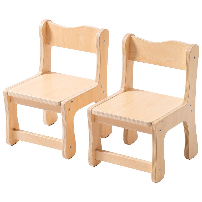 ROBUD Wooden Toddler Chair Wood Kids Chair Set of 2 Sturdy Kids Chairs for Toddlers for Children Aged 3 250 Lbs Capacity Each Count