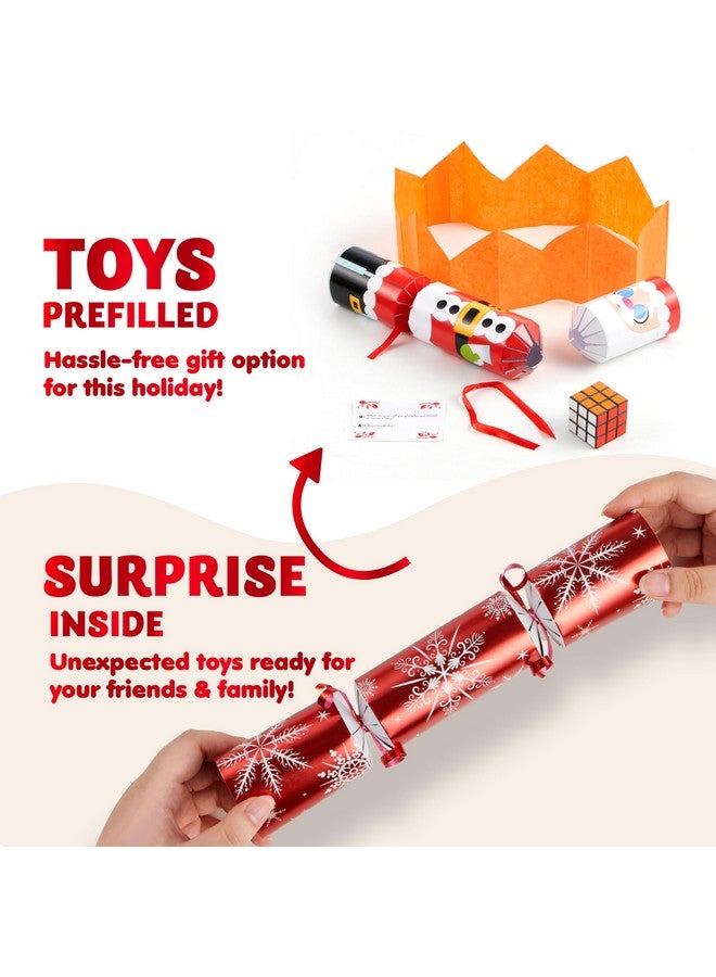 جوين مجموعة من 12 قطعة من هدايا حفلات الكريسماس غير القابلة للكسر من JOYIN مع شخصيات الكريسماس ومستلزمات حفلات العطلات للأطفال والكبار وحفلات الكريسماس والعشاء والعطلات - Image 4