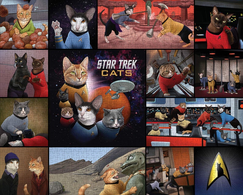 Chronicle Books Star Trek Cats 1000-Piece Puzzle - Image 5