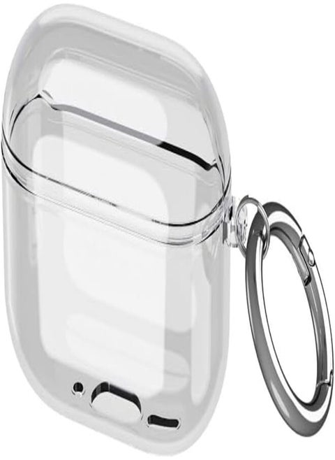 GQ Clear Case for AirPods 4, [Shockproof] Clear Soft TPU Protective Case with O Shape Clip, Protection Case for AirPods 4(Clear)
