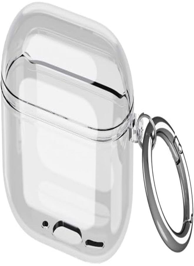 GQ - GQ Clear Case for AirPods 4, [Shockproof] Clear Soft TPU Protective Case with O Shape Clip, Protection Case for AirPods 4(Clear) - Image 1