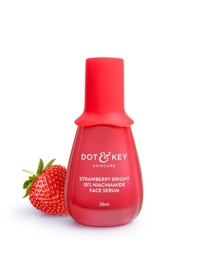 DOT & KEY 10% Niacinamide + Strawberry Face Serum with Vitamin B12 & Hyaluronic Acid | Fades Dark Spots, Hyperpigmentation & Dullness | Hydrates, Smooths & Minimizes Pores | 30ml - Image 1