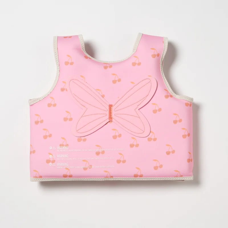 SUNNY LIFE Kids Swim Vest 3-6 Cotton Candy Cherry