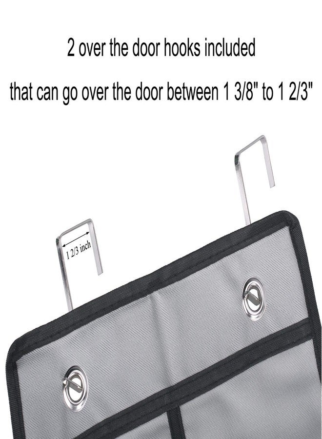 LONGTEAM Shoe Organizer Over the Door 12 Pockets Shoe storage for Bedroom Door Hanging Shoe Rack Bathroom Closet Storage (Gray-2 Pack) - Image 4