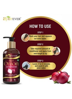 AYUREVER Red Onion Oil With Hair Applicator (200 Ml) + Onion Hair Shampoo (300Ml)  - Image 5