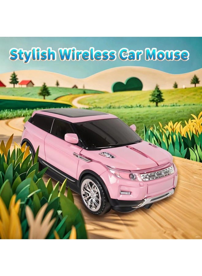 elec Space Wireless Mouse Car Computer Mouse for PC Laptop (Milk Tea Pink) - Image 2