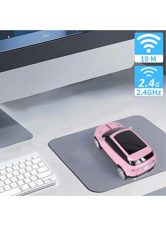 elec Space Wireless Mouse Car Computer Mouse for PC Laptop (Milk Tea Pink) - Image 4