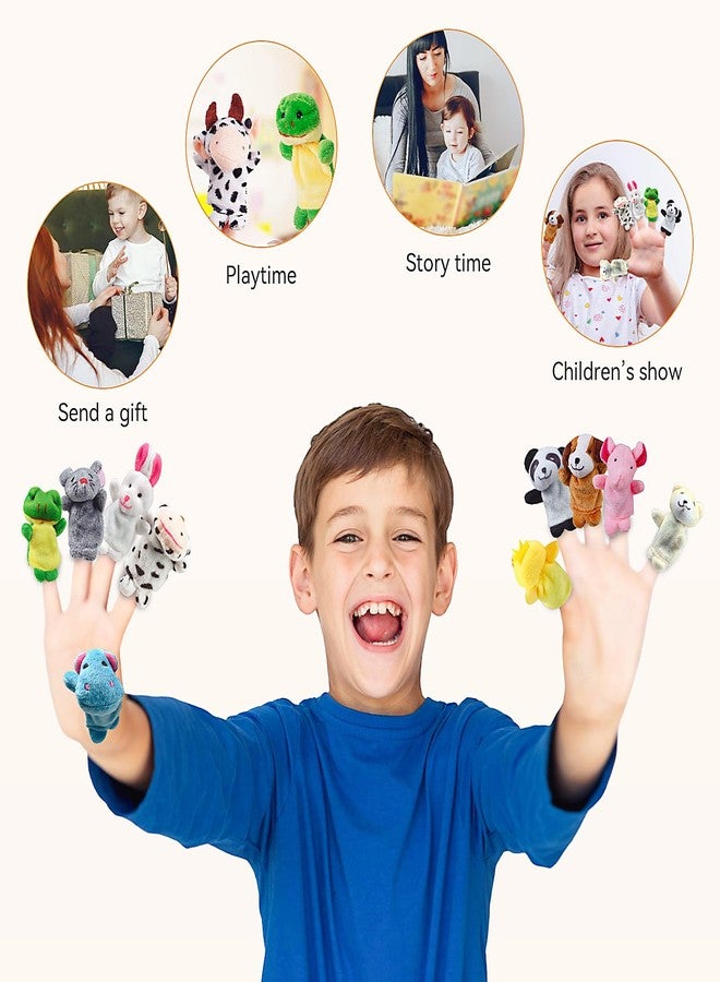 SAURAWAN 5 PCS Finger Puppets for Kids Toddlers Ages 3-5 4-8, Mini Plush Animals Baby Finger Puppet Toys, Show Theater Props, Small Prize Box and Bulk Party Favors for Kids, Toddlers - Image 4
