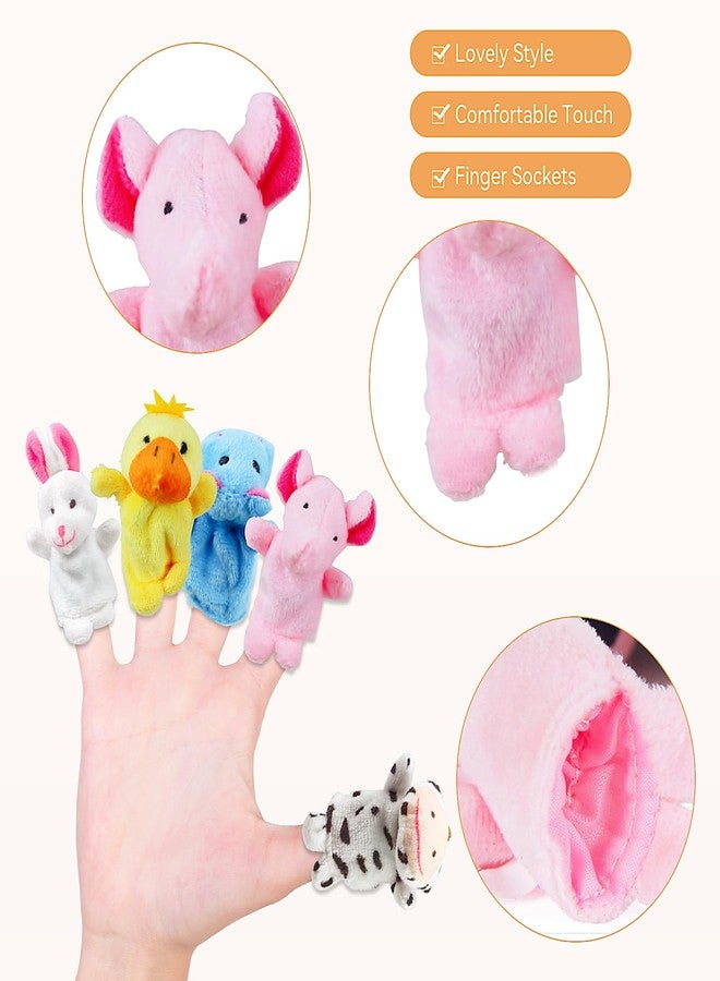 SAURAWAN 5 PCS Finger Puppets for Kids Toddlers Ages 3-5 4-8, Mini Plush Animals Baby Finger Puppet Toys, Show Theater Props, Small Prize Box and Bulk Party Favors for Kids, Toddlers - Image 3