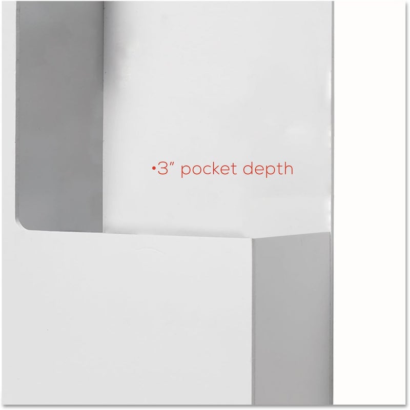 deflecto 79803 Plastic Suggestion Box with Locking Top 13 34 x 3 58 x 13 1516 White - Image 3