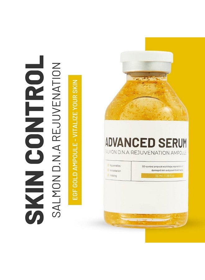 BRÜUN Sd Control Salmon Dna Ampoule Micro Needling Korean Serum Booster For Face And Body To Use With And Without Derma Pen Microneedling Skin Care Serum 1.18 Fl.Oz - Image 2