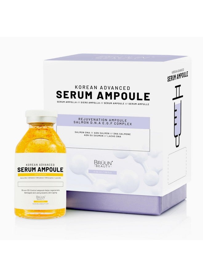 BRÜUN Sd Control Salmon Dna Ampoule Micro Needling Korean Serum Booster For Face And Body To Use With And Without Derma Pen Microneedling Skin Care Serum 1.18 Fl.Oz - Image 1