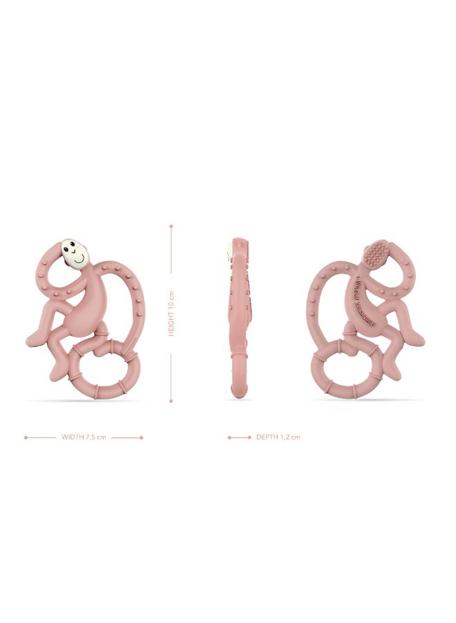 MATCHSTICK MONKEY Mini Monkey Teether Dusty Pink - Image 5