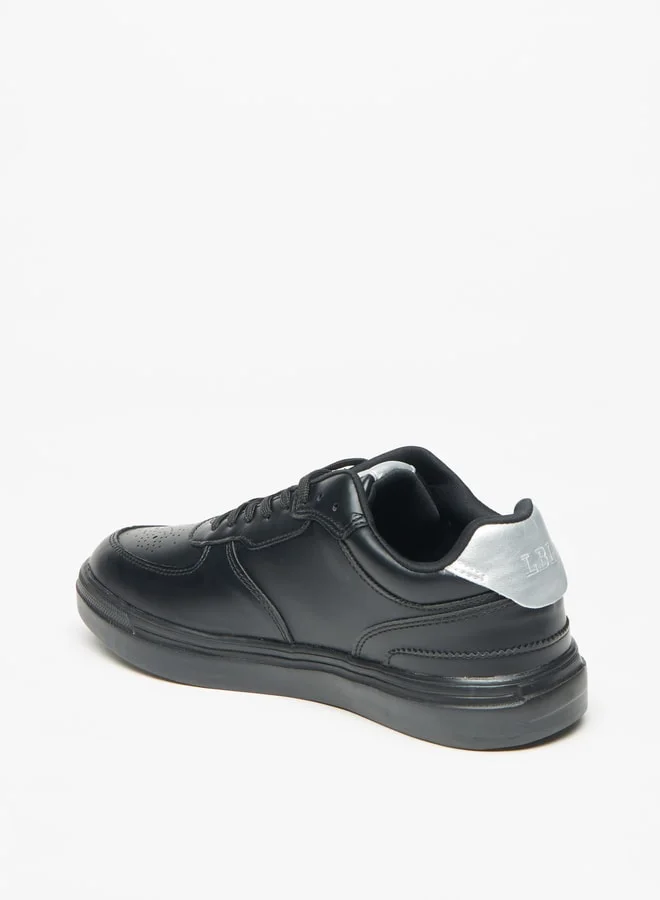ال بي ال من شو اكسبرس Men's Textured Lace-Up Sneakers