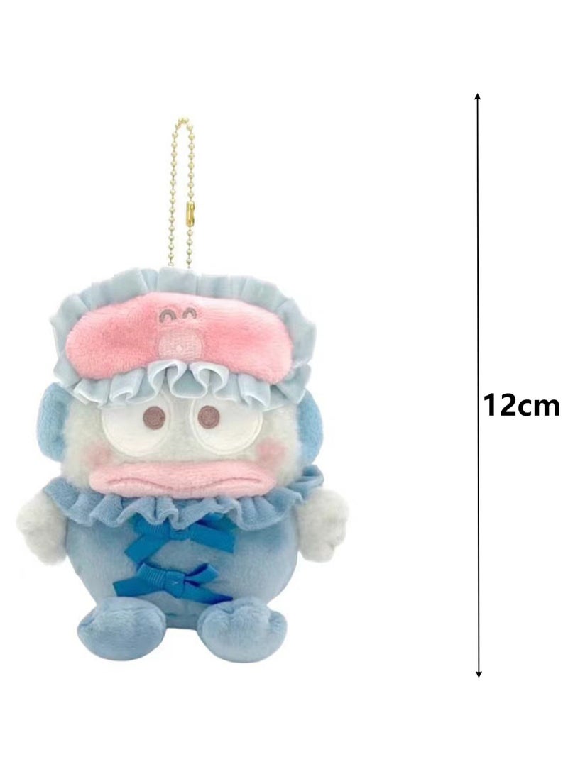Cute Plush Pendant Eye Mask Pajamas Toy Keychain School Bag Pendant (Ugly fish)  - Image 2