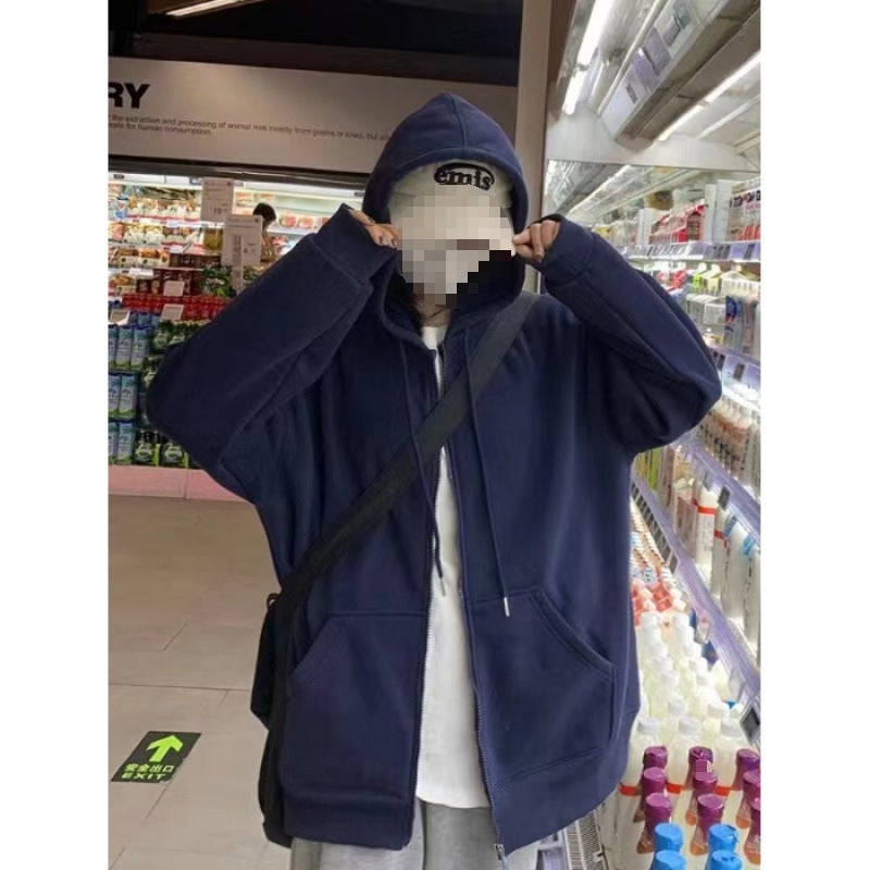 Womens Sweater Spring and Autumn Thin Coat Trendy Student Loose Cardigan Top 2300 pink - Image 2