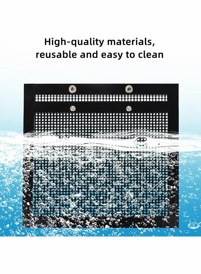 Zikra BBQ Mesh Grill Bags High Temperature Resistant Grid Barbecue Bag Reusable Grilling Pouches for Charcoal Gas Electric Grills Barbecue Bag Set Is A Must-Have for All Event 3 Pack Black - Image 5