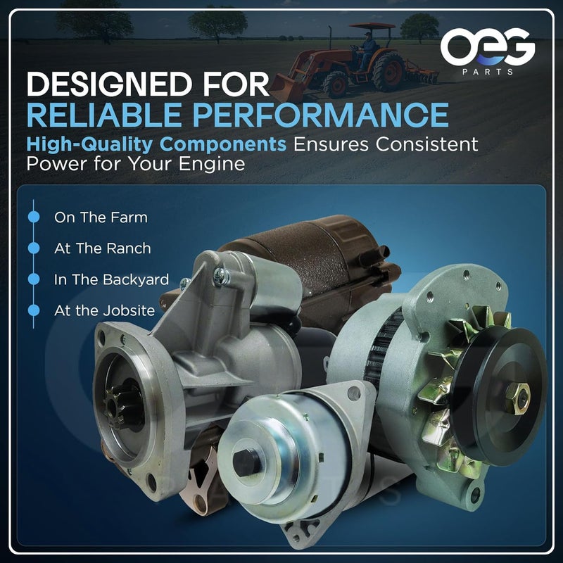 Parts Player قطع غيار OEG بدء تشغيل جديدة متوافقة مع جرار تيراميت T9 103-15 بيركنز ديزل SBA18508-6550 SBA18508-6551 18508-6550 18508-6551 M001T66081 SBA18508-6550 SBA18508-6551، SMT0220، 41048049، 41048049R - Image 5