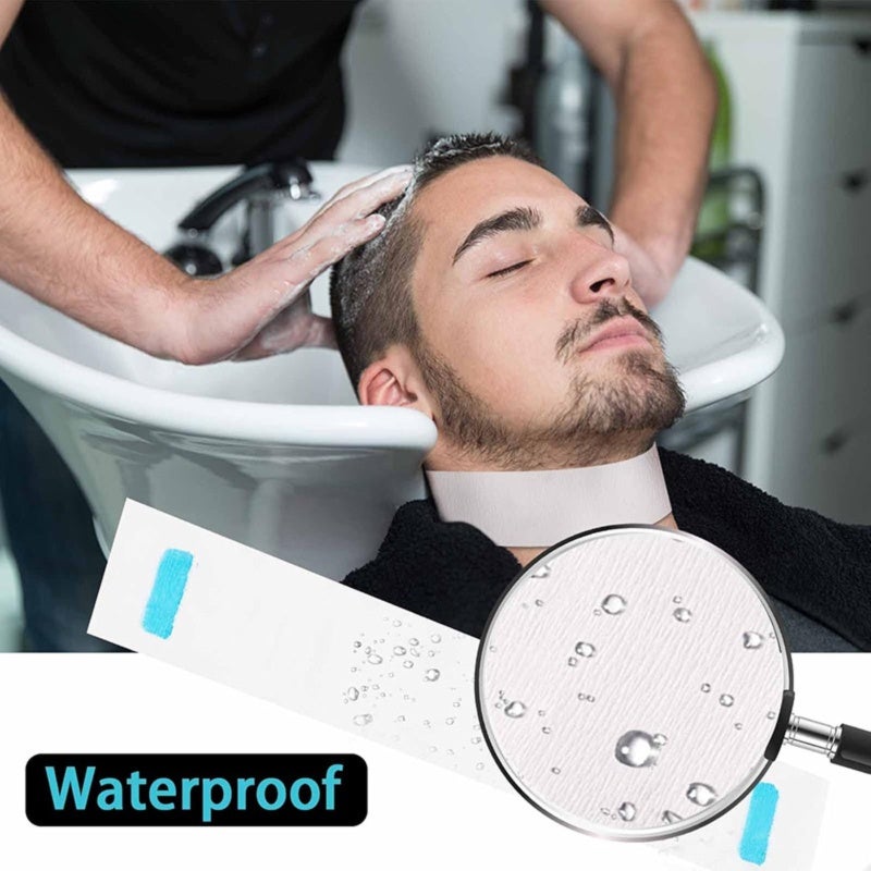 Disposable Barber Cape: 90 Size, Non-Stick Hair Protection - Tight Neck Shoulder Fit, Hygienic Single-Use for Hairdressing Salons, At-Home Hair Cutting - Image 5