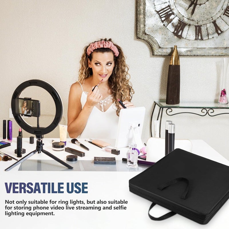 18-inch Portable Ring Light Carry Bag Zipper, Protective Storage Case for Ring Light Equipment, Lightweight Travel Handbag for Photography and Video Streaming Accessories - Image 3