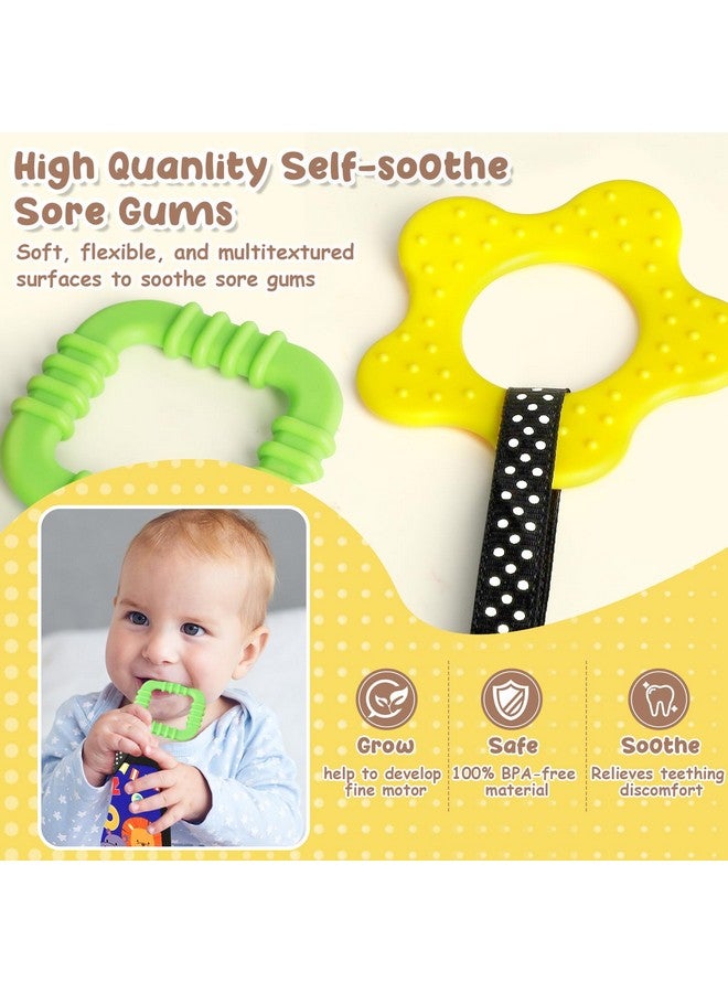 URMYWO Tummy Time Toy - Black and White High Contrast Baby Toys for Newborn - Baby Visual Stimulation Mirror - Montessori Sensory Crinkle Toy for Infant 0-3-6-12 Months - Shower Gift for Boy Girl - Image 5