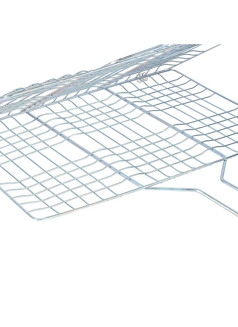 Shelzi Shelzi BBQ Grill Squre Accessory for Fish Meat Vegetable Mini Wire mesh net  - Image 3