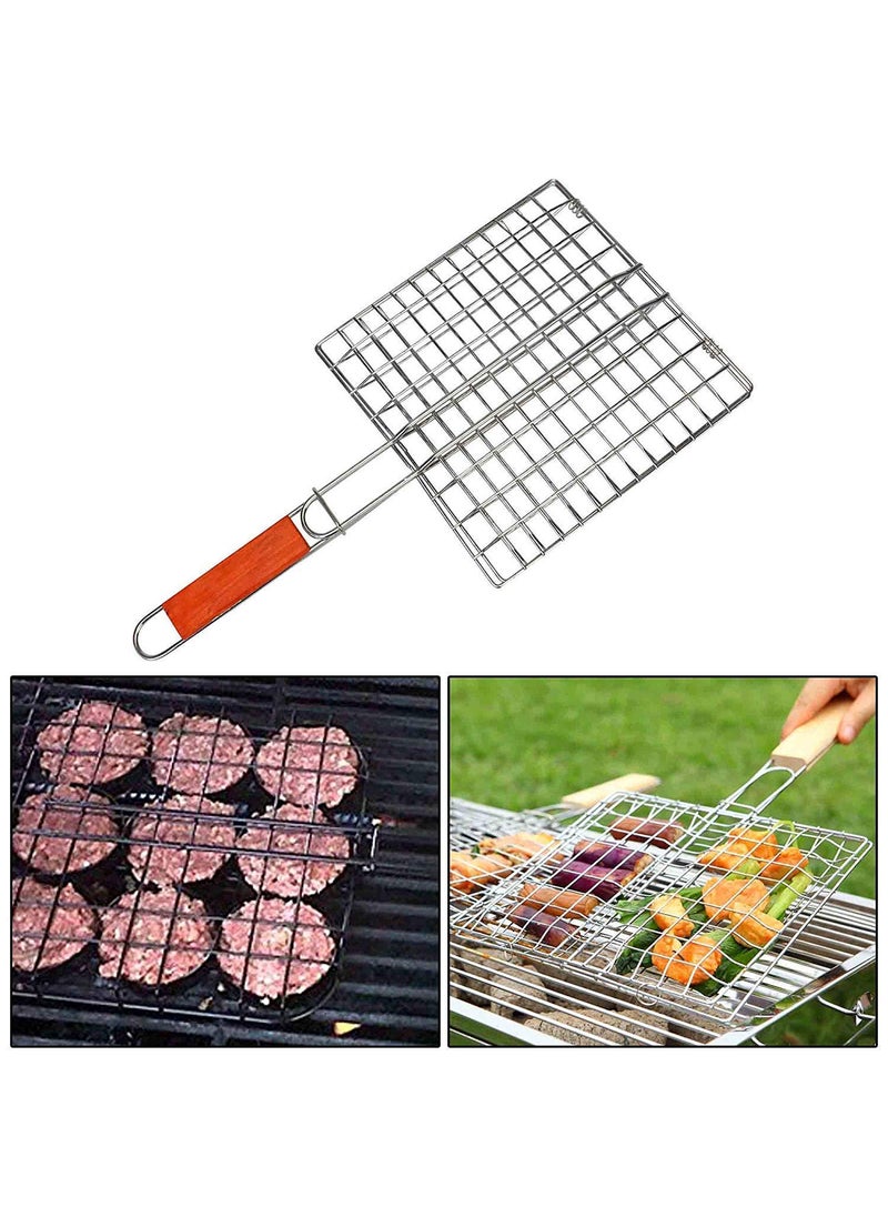 Shelzi Shelzi BBQ Grill Squre Accessory for Fish Meat Vegetable Mini Wire mesh net  - Image 2