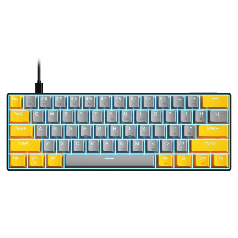 OUTEMU USB Wired 61-key Mechanical Keyboard LED Backlit Supports hot swap Blue Switch / Red Switch - Image 3