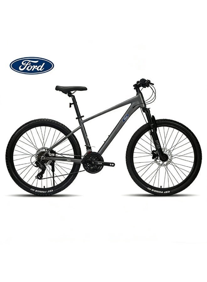Ford LM380 Adult Mountain Bike, Knight Gray, L Size (170–195cm), 24-Speed, Lightweight Aluminum Frame, Hydraulic Disc Brake - Image 1