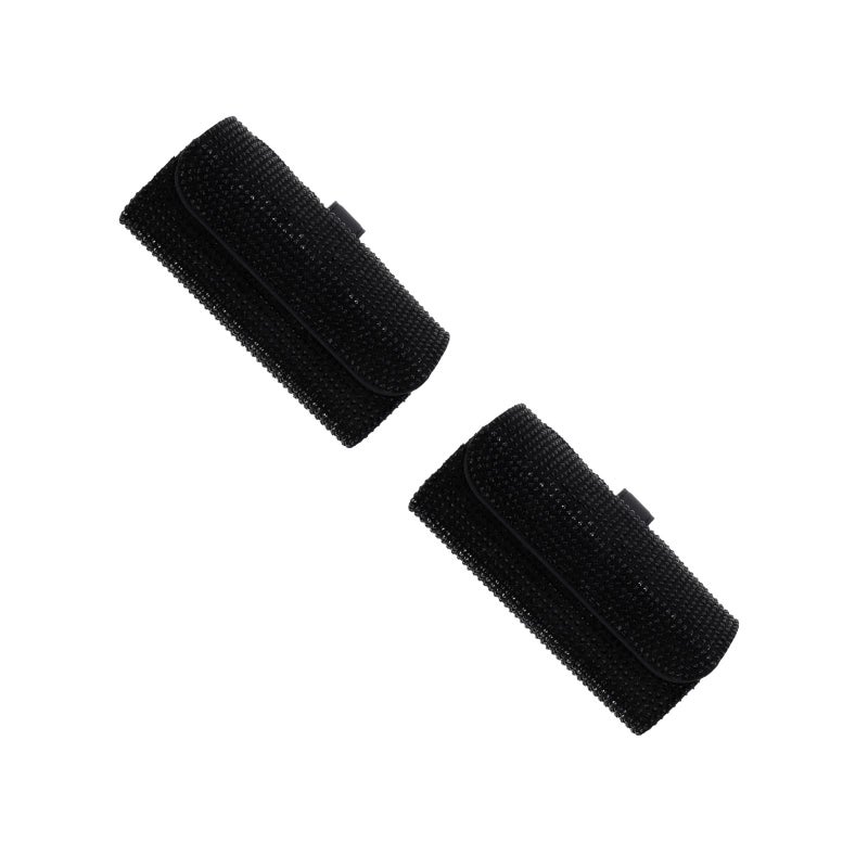 2 pcs Car Eyeglasses Rhinestone Case Vehicle Glasses Clip Glasses Holder - Image 1