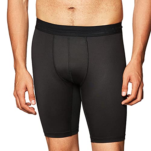 Hanes Mens Sport Performance Compression Short EbonyEbony Medium - Image 3