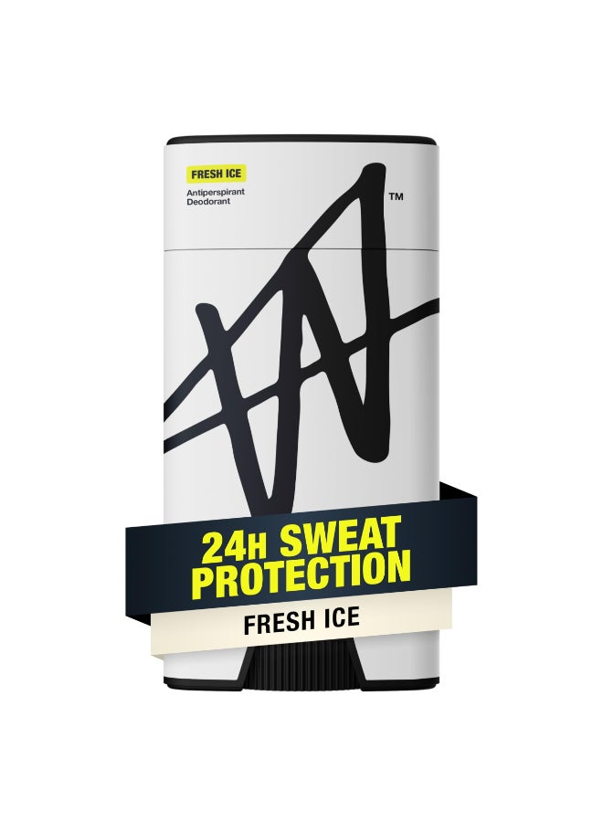 W By Jake Paul Mens Antiperspirant Odor Blocking VitaminInfused Deodorant for Men 24Hour Sweat Protection Fresh Ice Scent 26 oz - Image 2