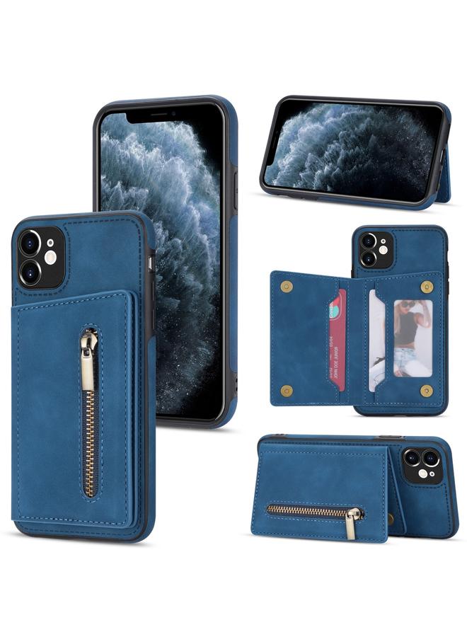 زبون جراب هاتف iPhone 11 مزود بسحاب وحامل بطاقات - Image 1