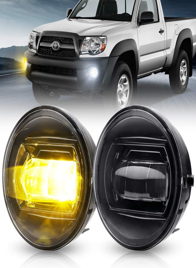 SUPAREE LED Fog Lights with Switchback Dual Color White/Yellow Fit for Tacoma 2005-2011/Tundra 2007-2013/Solara 2004-2006/Sequoia 2008-2015 Ideal for All-Weather Conditions,2 Pack - Image 1
