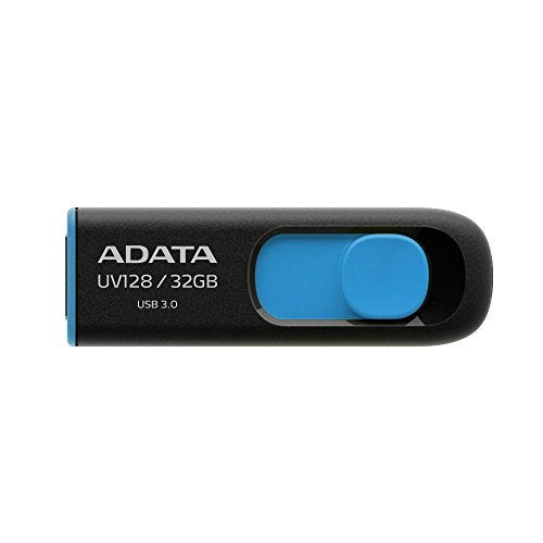 ADATA UV128 32GB USB 3.0 Retractable Capless Flash Drive, Blue (AUV128-32G-RBE) - Image 5