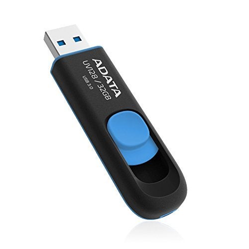 ADATA UV128 32GB USB 3.0 Retractable Capless Flash Drive, Blue (AUV128-32G-RBE) - Image 3