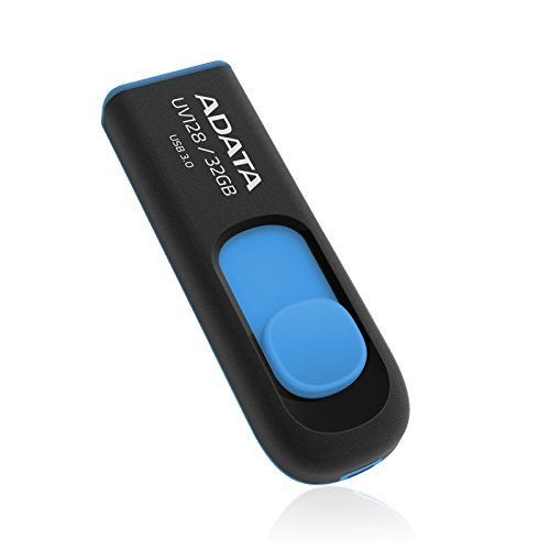 ADATA UV128 32GB USB 3.0 Retractable Capless Flash Drive, Blue (AUV128-32G-RBE) - Image 2